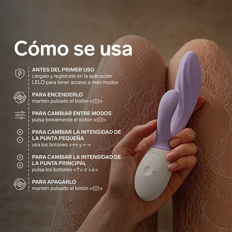 LELO - INA TWIST VIBRADOR RABBIT PUNTO G Y CLÍTORIS LAVANDA - Imagen 10