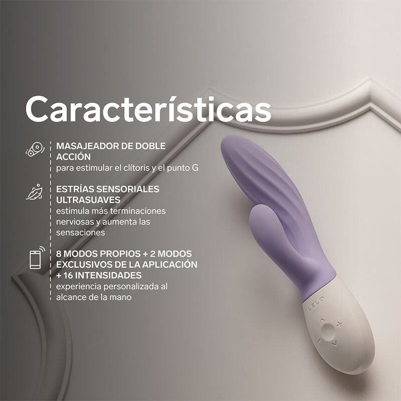LELO - INA TWIST VIBRADOR RABBIT PUNTO G Y CLÍTORIS LAVANDA - Imagen 4