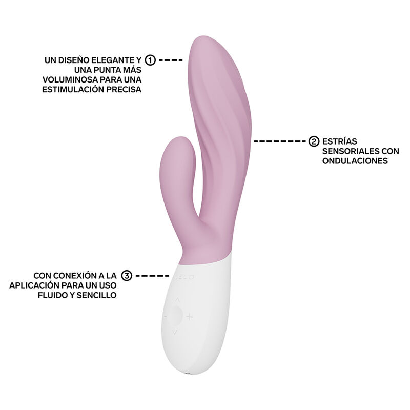 LELO - INA TWIST VIBRADOR RABBIT PUNTO G Y CLÍTORIS ROSA - Imagen 7