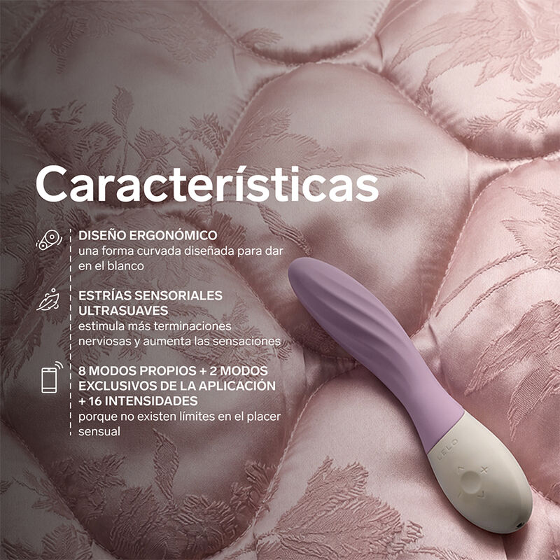LELO - MONA TWIST VIBRADOR PARA PUNTO G RECARGABLE APP CONTROL LAVANDA LILA - Imagen 4