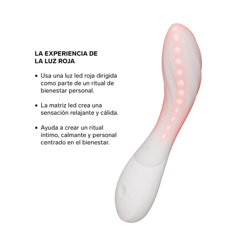 LELO - MONA SPECTRA MASAJEADOR ÍNTIMO CON LUZ ROJA RECARGABLE APP CONTROL - Imagen 2