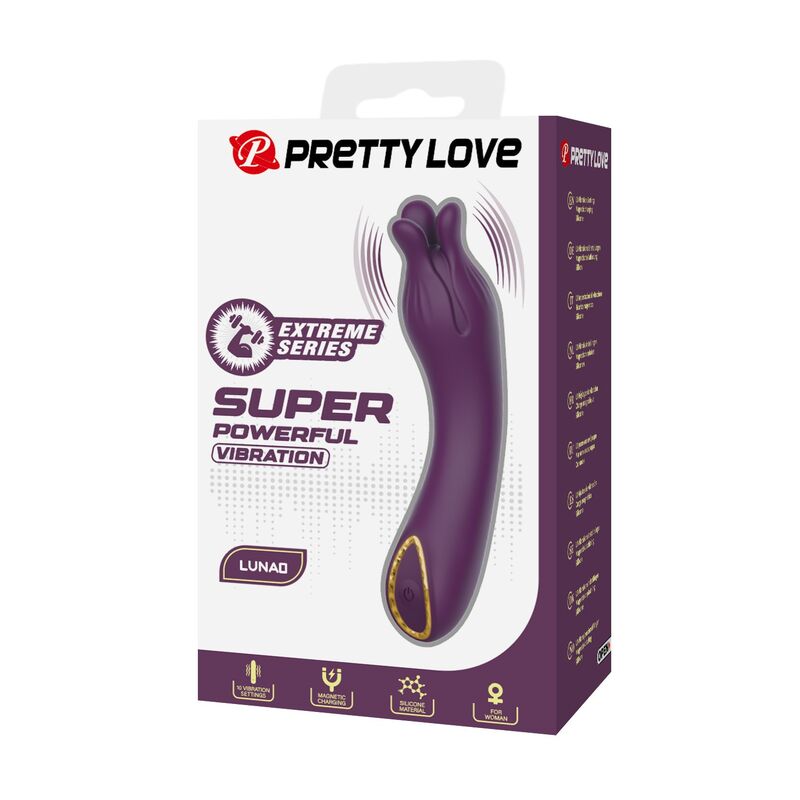PRETTY LOVE - LUNAO VIBRADOR RECARGABLE 10 FUNCIONES MORADO - Image 3