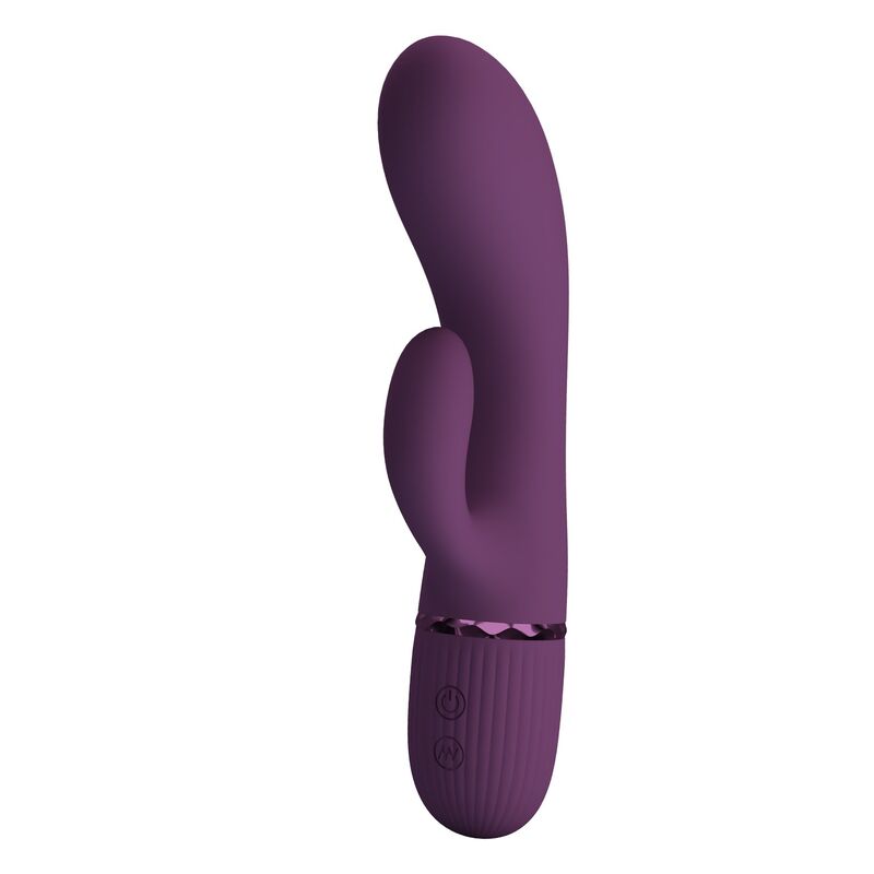 PRETTY LOVE - MARGIE VIBRADOR RABBIT RECARGABLE 10 FUNCIONES MORADO - Image 3