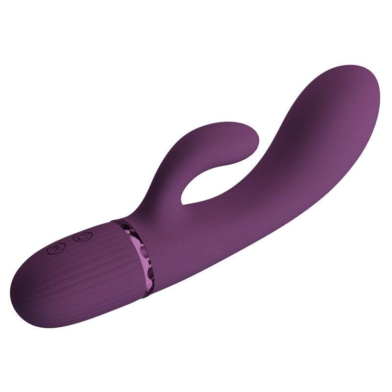 PRETTY LOVE - MARGIE VIBRADOR RABBIT RECARGABLE 10 FUNCIONES MORADO - Image 2