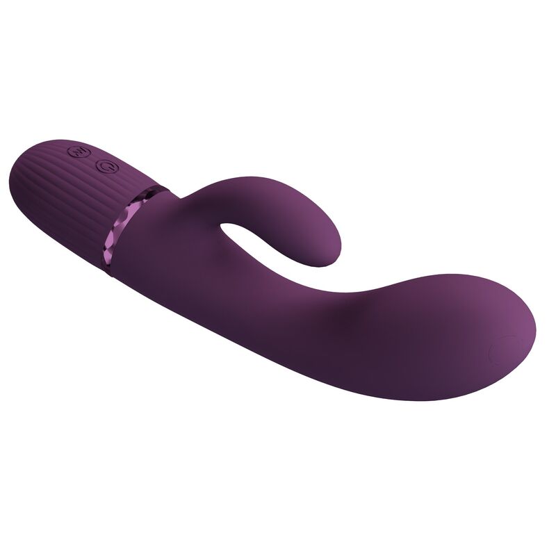PRETTY LOVE - MARGIE VIBRADOR RABBIT RECARGABLE 10 FUNCIONES MORADO - Image 9