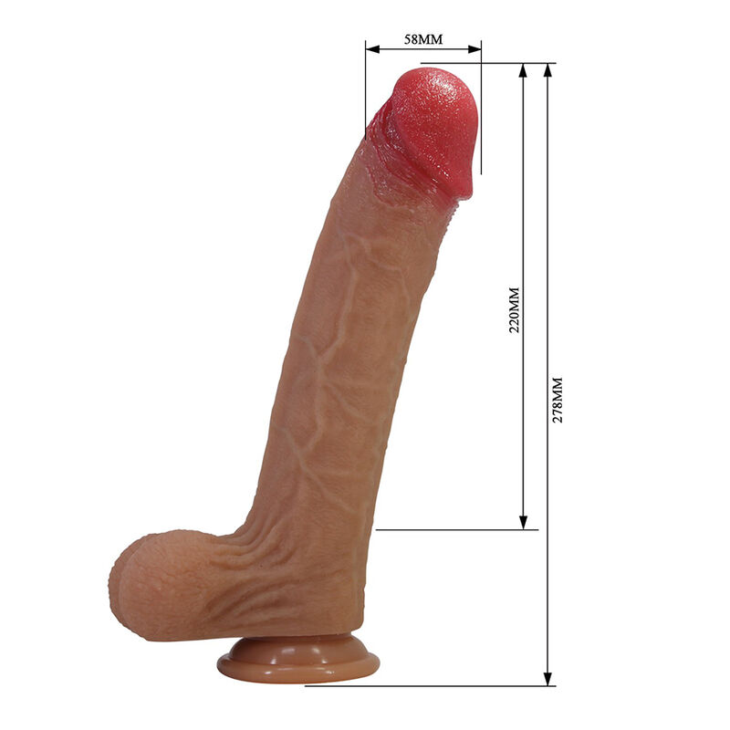 PRETTY LOVE - ORSEN DILDO REALÍSTICO CON VENTOSA 27,7 CM Ø 5 CM - Image 7