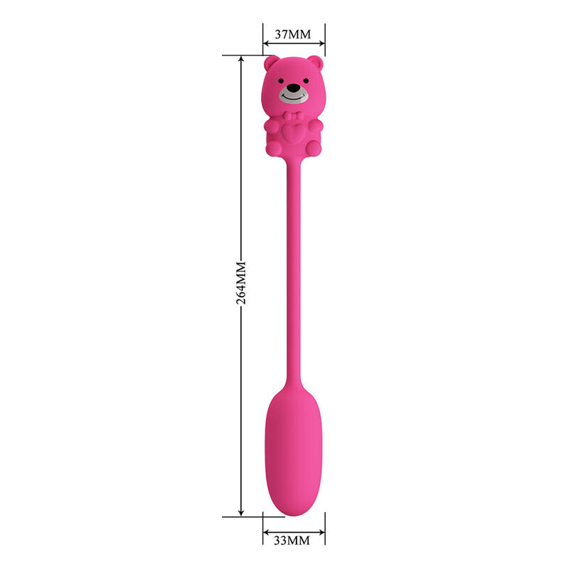 PRETTY LOVE - OLSON HUEVO VIBRADOR CON MANDO POR CABLE RECARGABLE ROSA - Imagen 13