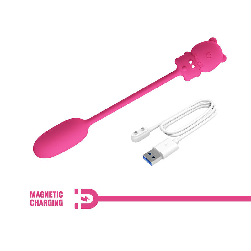 PRETTY LOVE - OLSON HUEVO VIBRADOR CON MANDO POR CABLE RECARGABLE ROSA - Imagen 12