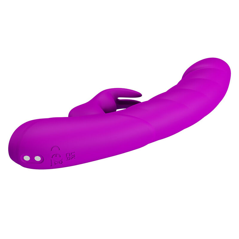 PRETTY LOVE - MONICA VIBRADOR DOBLE ESTIMULACIÓN PARA PUNTO G Y CLÍTORIS RECARGABLE MORADO - Imagen 6