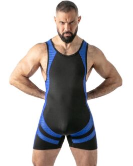 LOCKER GEAR - MONO OPEN ACCESS SINGLET AZUL S