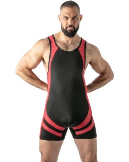 LOCKER GEAR - MONO OPEN ACCESS SINGLET ROJO XL
