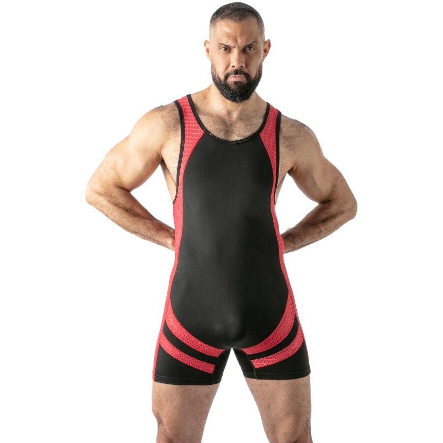 LOCKER GEAR - MONO OPEN ACCESS SINGLET ROJO XL