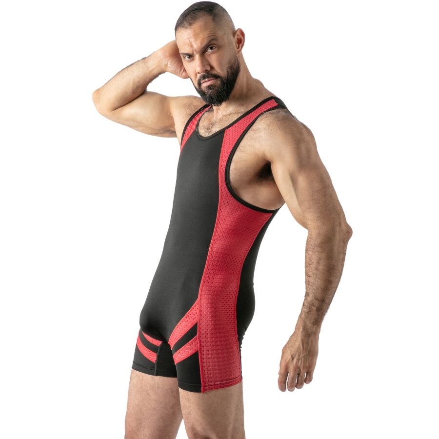 LOCKER GEAR - MONO OPEN ACCESS SINGLET ROJO XL – Image 2