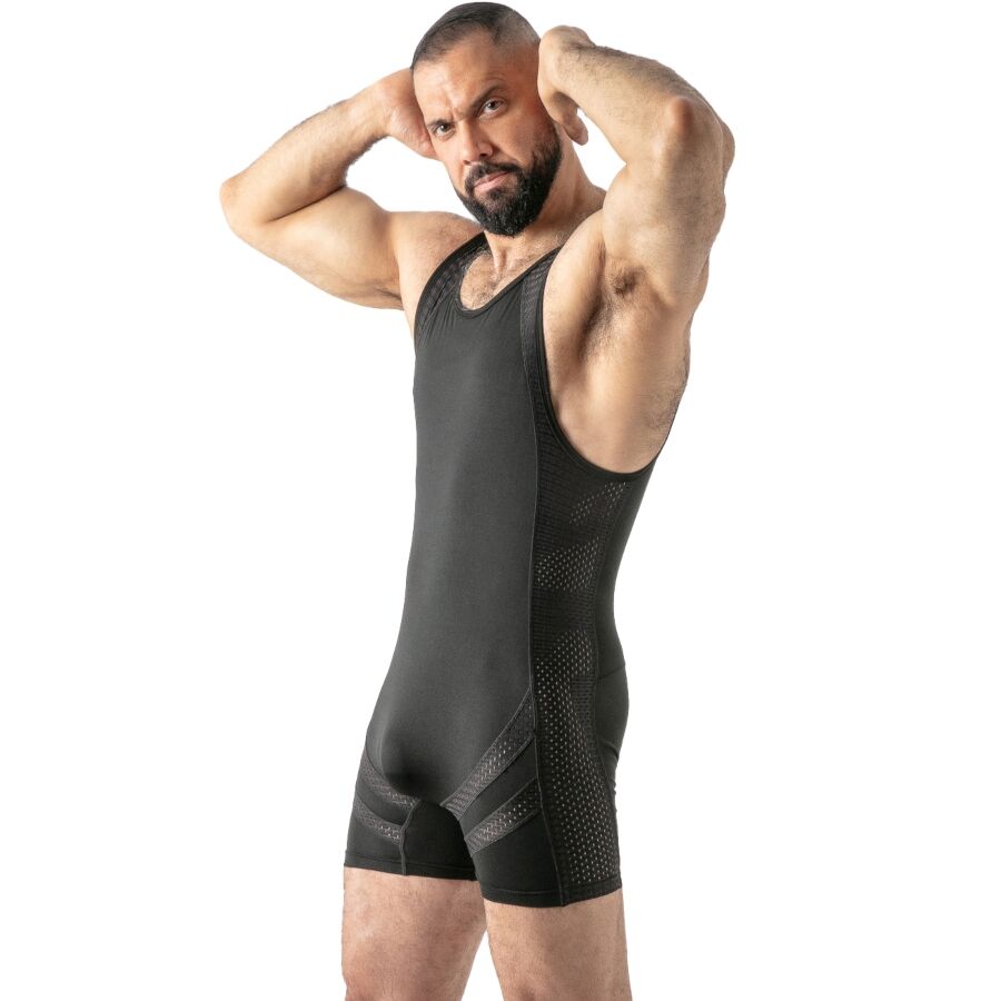 LOCKER GEAR - MONO OPEN ACCESS SINGLET NEGRO S – Image 4