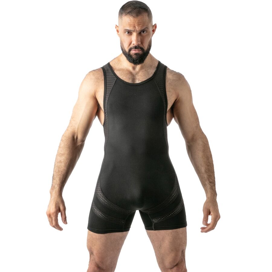 LOCKER GEAR - MONO OPEN ACCESS SINGLET NEGRO XL