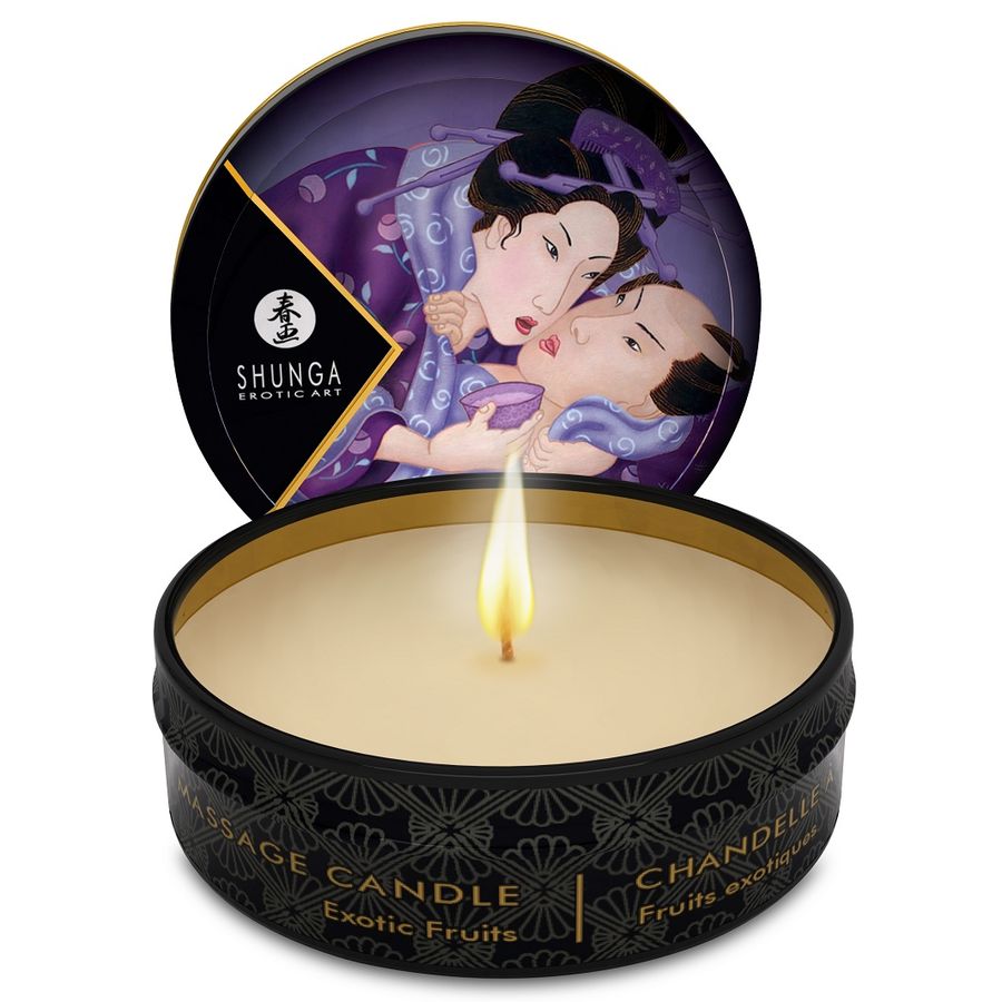 SHUNGA - MINI CARESS BY CANDLELIGHT DISPLAY + VELAS MASAJE 24 UDS - Imagen 4