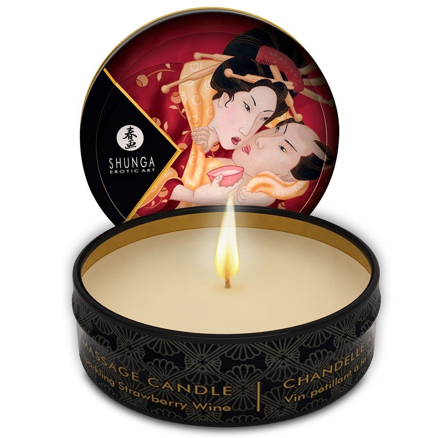 SHUNGA - MINI CARESS BY CANDLELIGHT DISPLAY + VELAS MASAJE 24 UDS - Imagen 5
