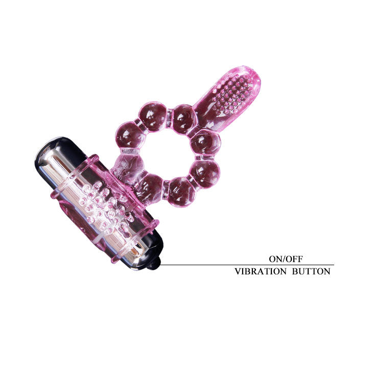 BAILE - ANILLO SILICONA 10 RITMOS LENGUA CON VIBRACIÓN ROSA - Imagen 5