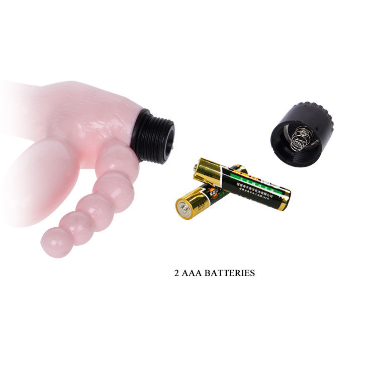 BAILE - ARNÉS SIN CUERDA TPR CON VIBRACIÓN Y ESTIMULACION ANAL 25.4 CM - Imagen 5