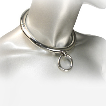 METAL HARD - BDSM COLLAR CON ARGOLLA 18CM - Imagen 2