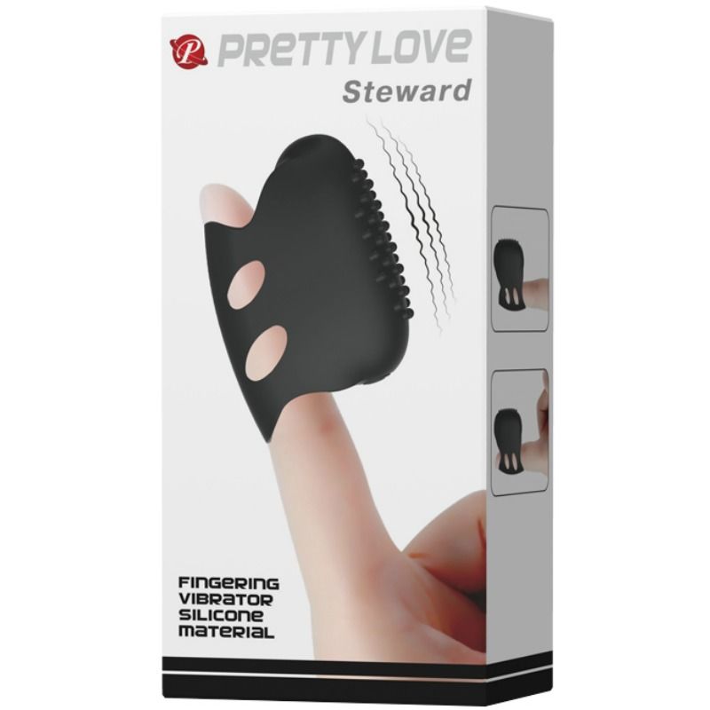 PRETTY LOVE - FLIRTATION DEDAL CON VIBRACIÓN STEWARD NEGRO - Imagen 6