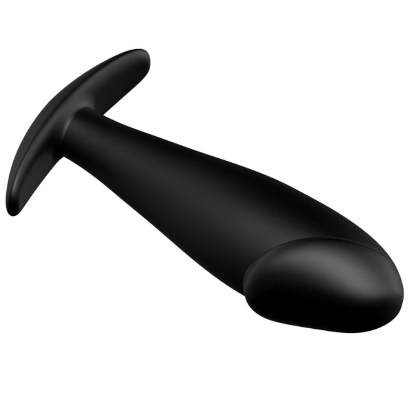 PRETTY LOVE - PLUG ANAL SILICONA FORMA PENE Y 12 MODOS VIBRACIÓN NEGRO - Imagen 8