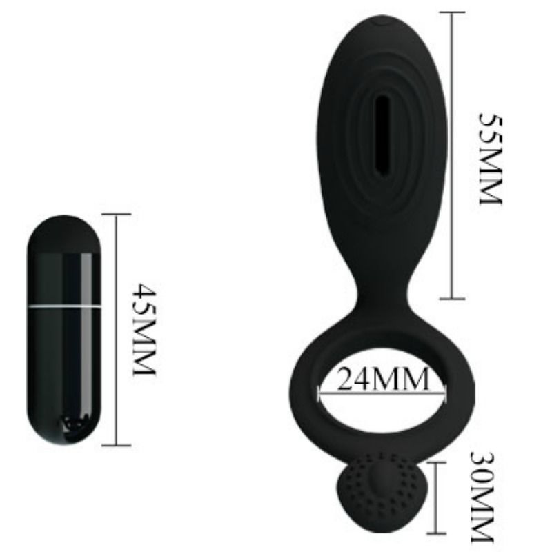 PRETTY LOVE - ETHEL ANILLO VIBRADOR CON ESTIMULADOR - Imagen 6