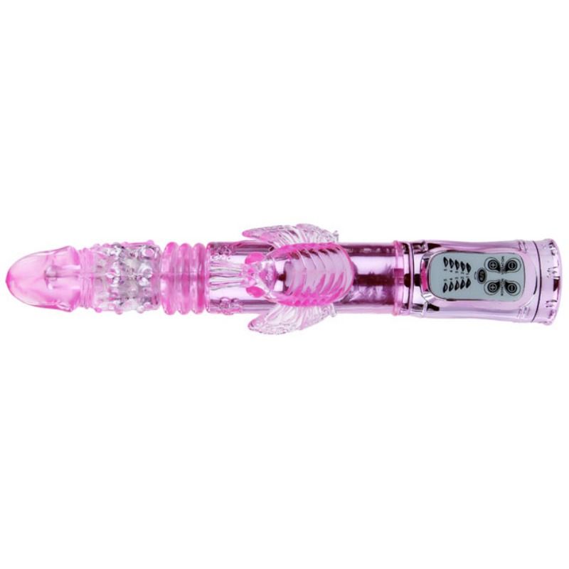 BAILE - VIBRADOR RECARGABLE CON ROTACION Y ESTIMULADOR THROBBING BUTTERF - Imagen 3