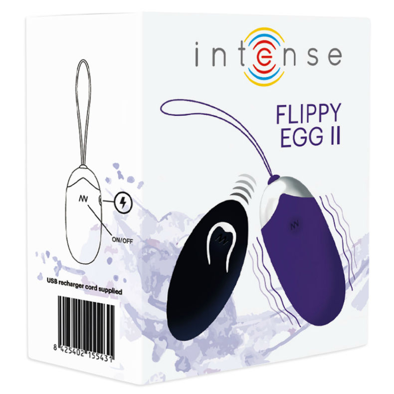 INTENSE - FLIPPY II HUEVO RECARGABLE REMOTO LILA - Imagen 4