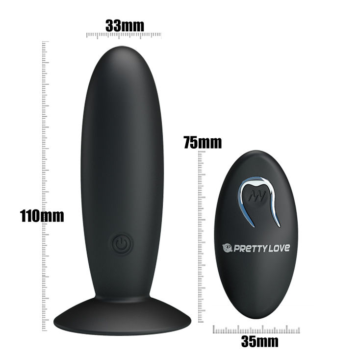 PRETTY LOVE - PLUG ANAL RECARGABLE CON VIBRACIÓN Y MANDO - Imagen 2