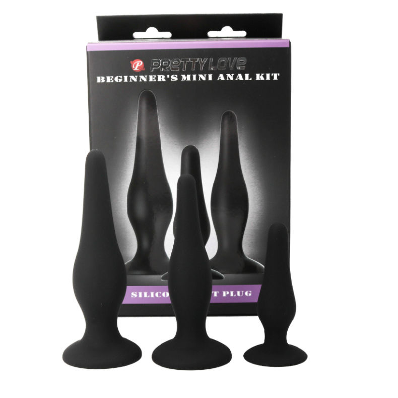 PRETTY LOVE - KIT INICIACION ANAL PLUGS SILICONA - Imagen 2