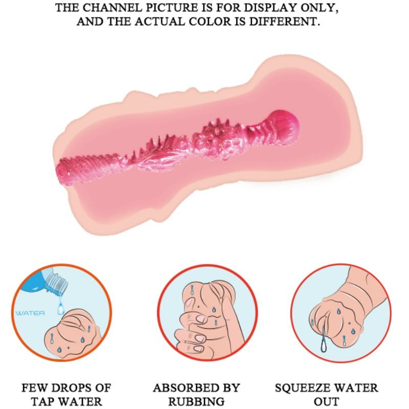 CRAZY BULL - MASTURBADOR WATER SKIN VAGINA CON BALAS VIBRADORAS - Imagen 3