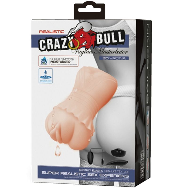 CRAZY BULL - MASTURBADOR WATER SKIN VAGINA CON BALAS VIBRADORAS - Imagen 7