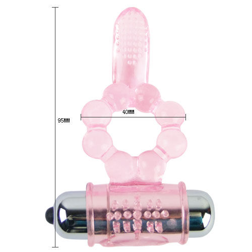 BAILE - ANILLO SILICONA 10 RITMOS LENGUA CON VIBRACIÓN ROSA - Imagen 10