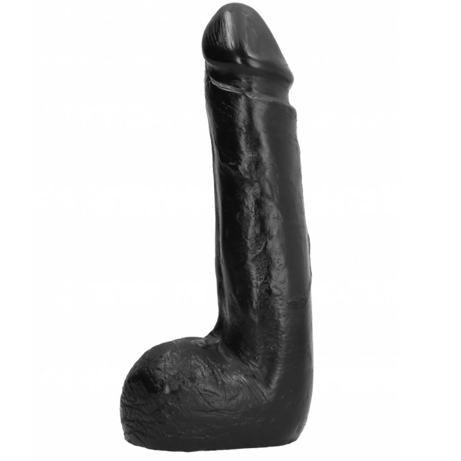 ALL BLACK - DILDO REALÍSTICO NEGRO SUAVE 20 CM - Imagen 3