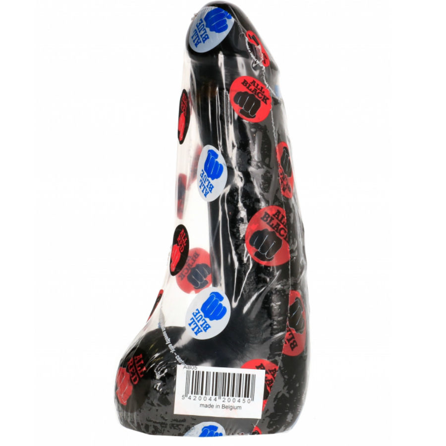 ALL BLACK - DILDO REALÍSTICO NEGRO SUAVE 20 CM - Imagen 2