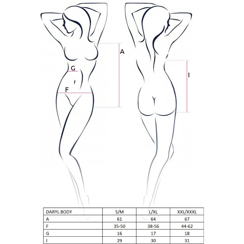 PASSION - WOMAN DARYL TEDDY NEGRO TALLA S/M - Imagen 3