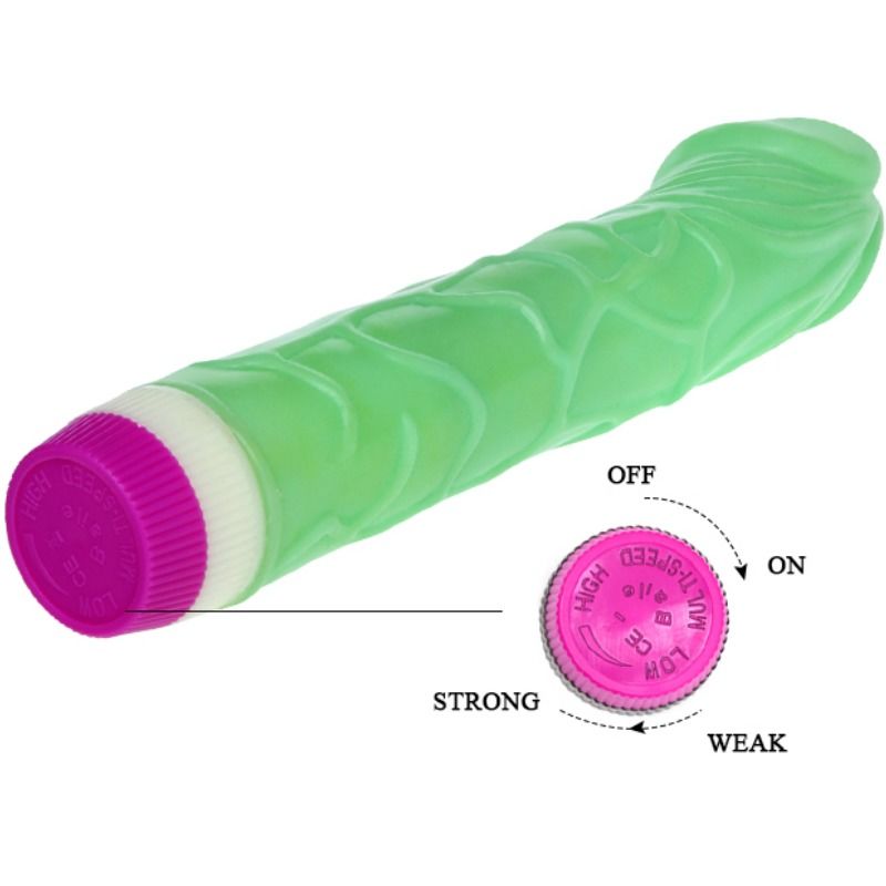 BAILE - WAVES OF PLEASURE VIBRADOR 23 CM VERDE - Imagen 5