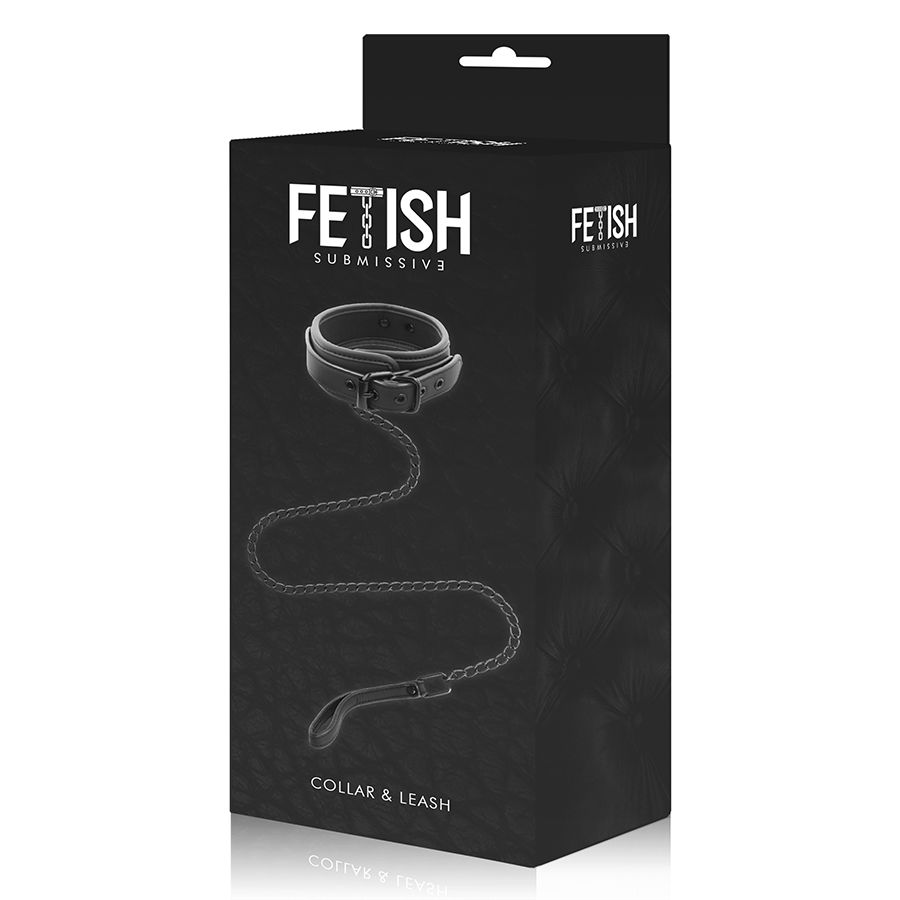 FETISH SUBMISSIVE - COLLAR CON CADENA CON FORRO DE NEOPRENO - Imagen 9