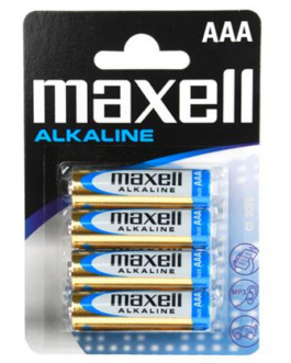 MAXELL - BATTERY ALCALINA AAA LR03 BLISTER*4 EU