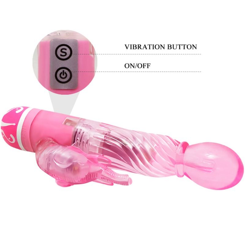 BAILE - VIBRADOR MULTIVELOCIDAD CON ESTIMULADOR ROSA - Imagen 6