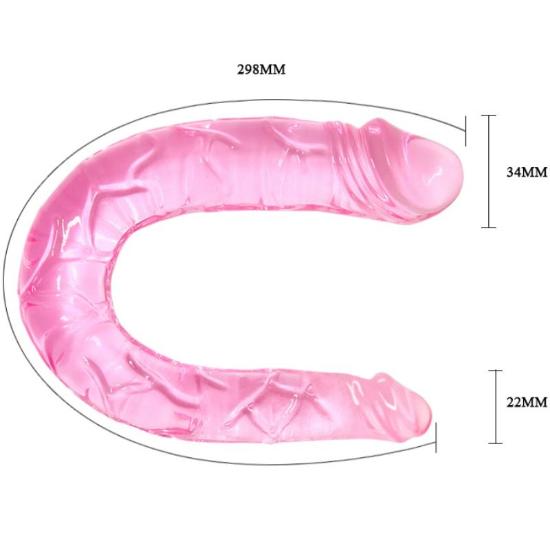 BAILE - DOUBLE DONG DILDO DOBLE ROSA - Imagen 3
