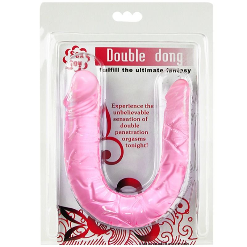 BAILE - DOUBLE DONG DILDO DOBLE ROSA - Imagen 2
