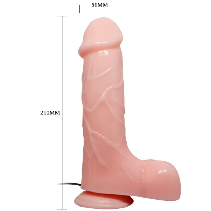 BAILE - VIBRADOR REALÍSTICO BÁRBARA NATURAL 21 CM - Imagen 3
