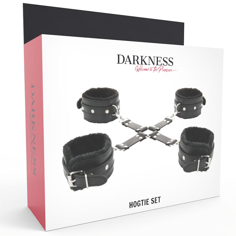 DARKNESS - ESPOSAS DE CUERO PARA PIES Y MANOS NEGRO - Imagen 8