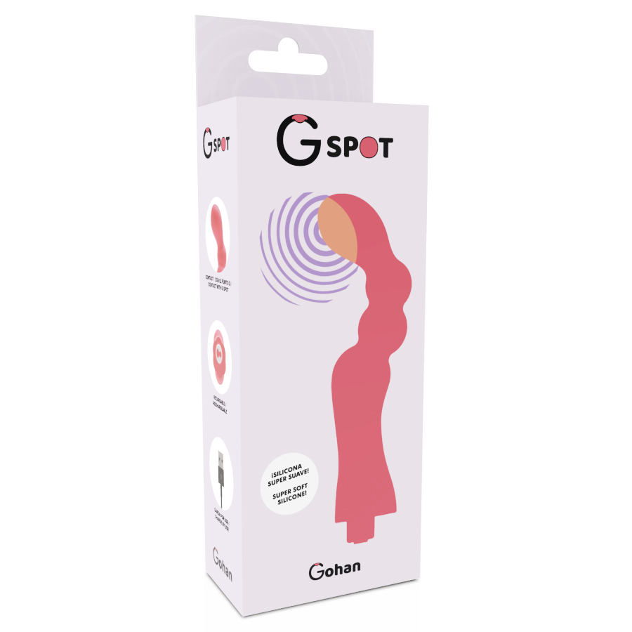 G-SPOT - GOHAN VIBRADOR PUNTO G LIGHT RED - Imagen 4