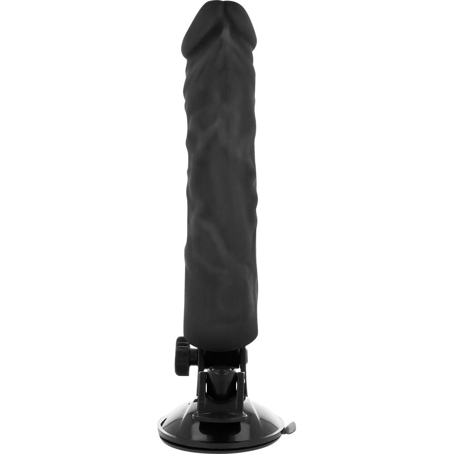 BASECOCK - VIBRADOR REALÍSTICO CONTROL REMOTO NEGRO 21 CM -O- 4 CM - Imagen 2