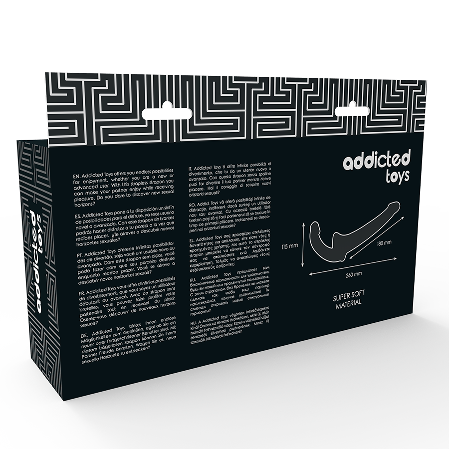 ADDICTED TOYS - DILDO CON ARNÉS SIN SUJECIÓN NATURAL - Imagen 4