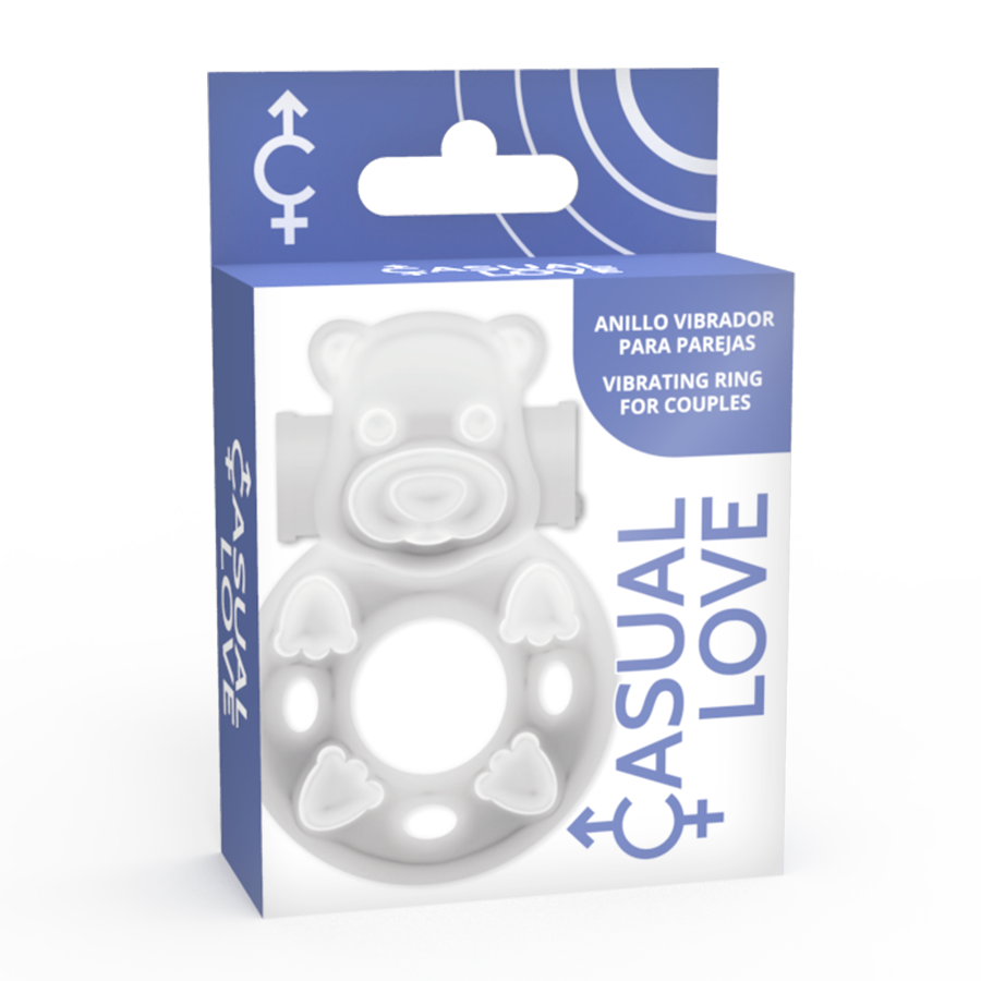 CASUAL LOVE - 26 ANILLO VIBRADOR CONEJITO TRANSPARENTE - Imagen 2