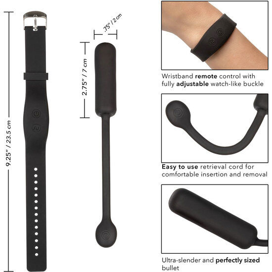 CALEXOTICS - BALA VIBRADORA PEQUEÑA CON PULSERA DE CONTROL - Imagen 2